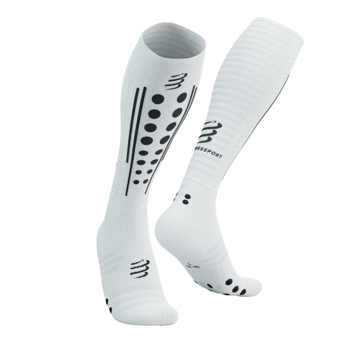 Kompressioonpõlvikud Compressport Full Socks Aero 2.0 valge/must