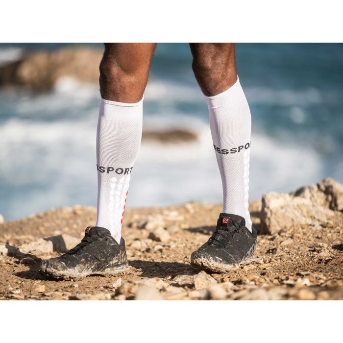 Kompressioonpõlvikud Compressport RUN, valge