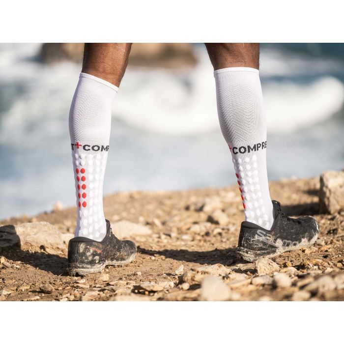 Kompressioonpõlvikud Compressport RUN, valge