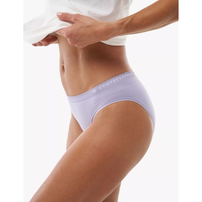 Naiste spordialuspüksid Compressport FeelFree Seamless Panty – Lavender