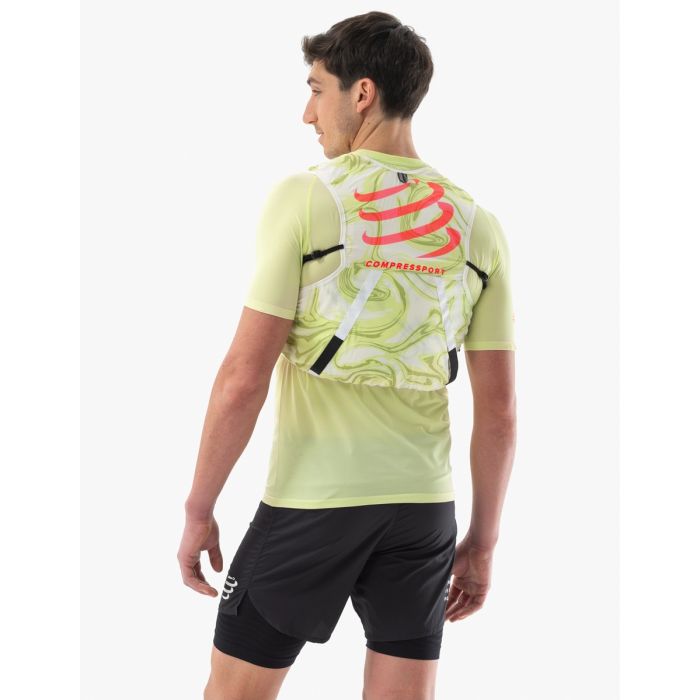 Jooksuvest/jooksukott Compressport UltRun Evo 10 Pack Sugar/Green Camo