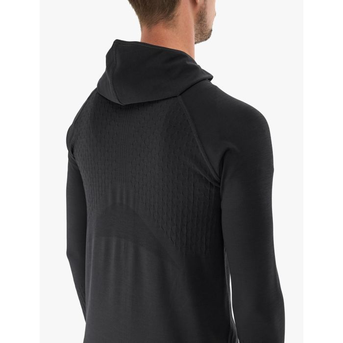Meeste pusa lukuga Compressport 3D Thermo Seamless Hoodie must
