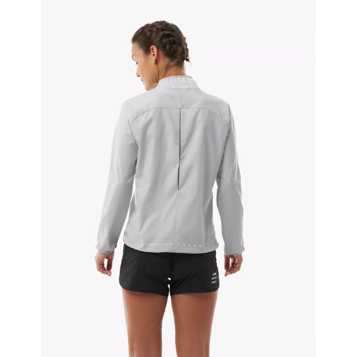 Naiste jooksujakk Compressport Aura Windproof – Gray Violet