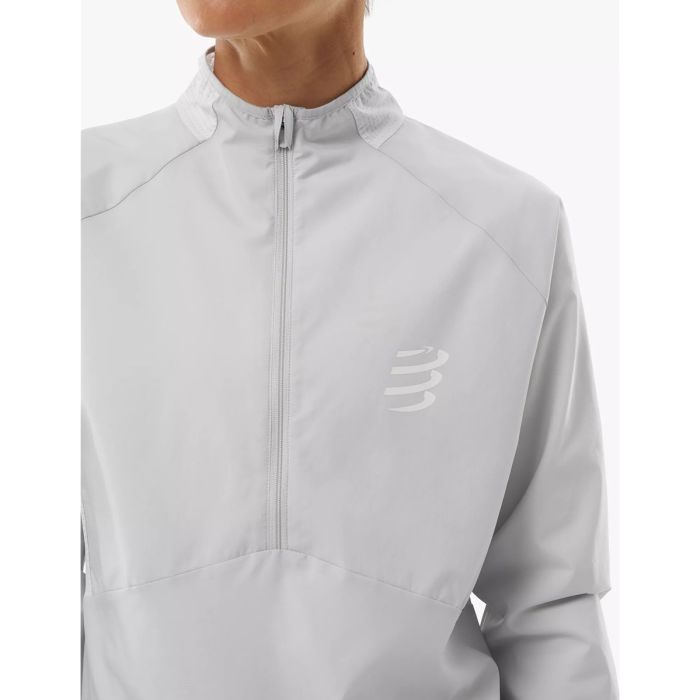 Naiste jooksujakk Compressport Aura Windproof – Gray Violet