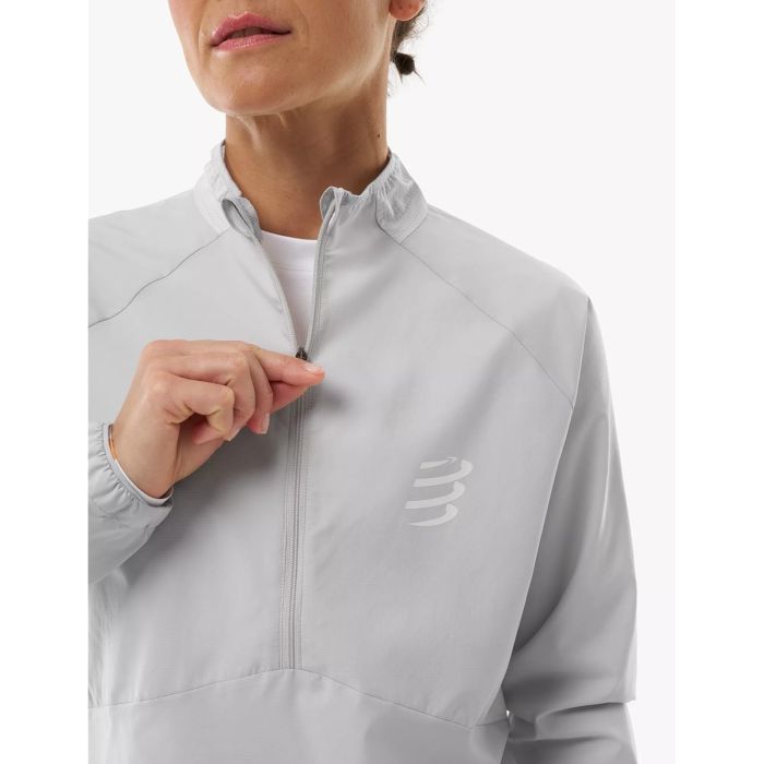 Naiste jooksujakk Compressport Aura Windproof – Gray Violet