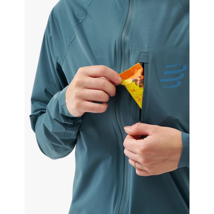 Naiste jooksujakk Compressport Tempest Waterproof – Stargazer