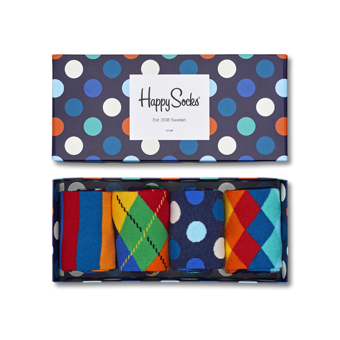 Happy Socks Big Dot kinkekarp – 4 paari