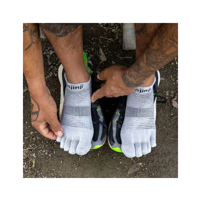 Injinji RUN keskmise paksusega madalad varvassokid, hallid