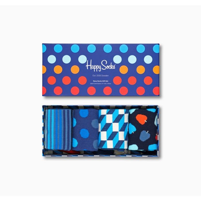 Happy Socks Navy kinkekarp – 4 paari