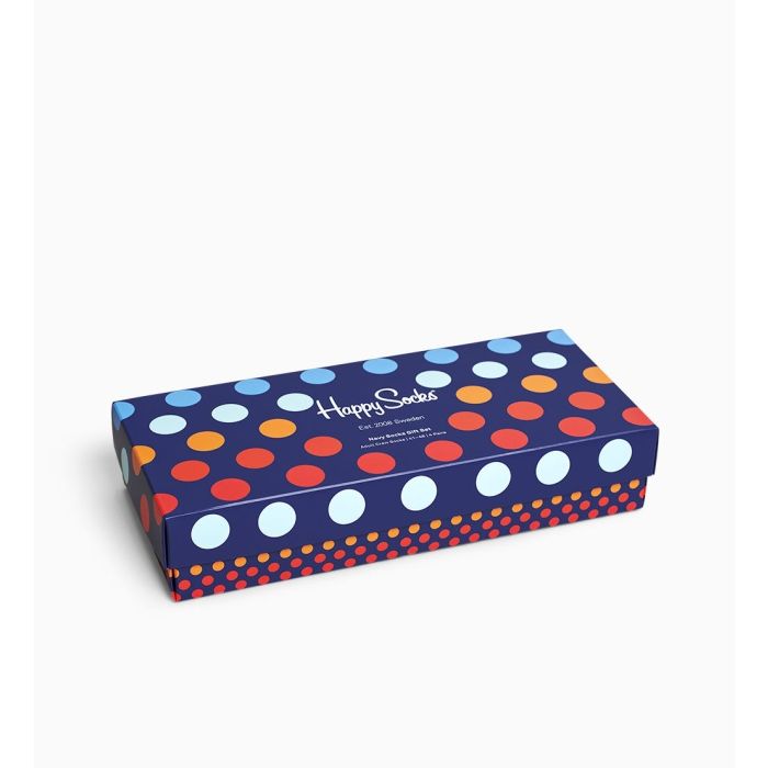 Navy Socks Gift Box 4-Pack