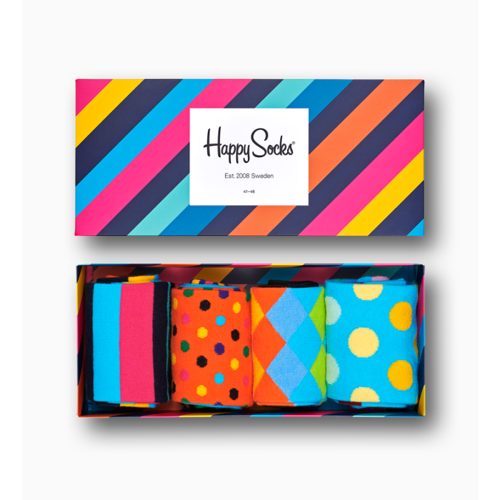 Happy Socks Classics kinkekarp – 4 paari