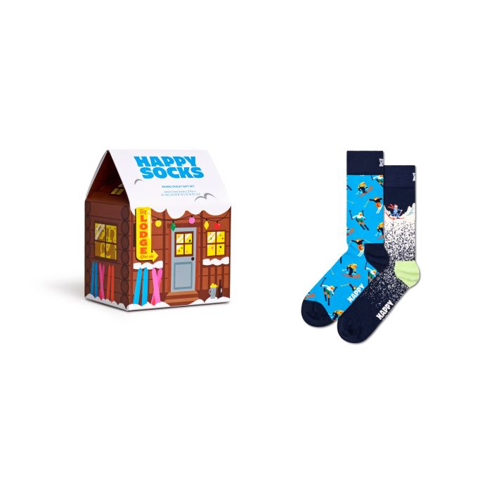 Happy Socks Skiing Chalet kinkekomplekt – 2 paari