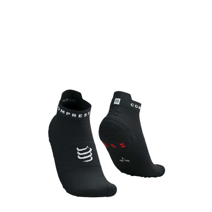 Compressport V4.0 RUN Low madalad jooksusokid - Black/White - T1 (35-38)