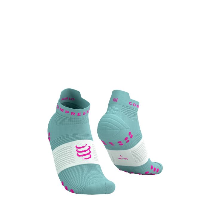 Compressport V4.0 RUN Low madalad jooksusokid - Ether/Neon Pink - T1 (35-38)