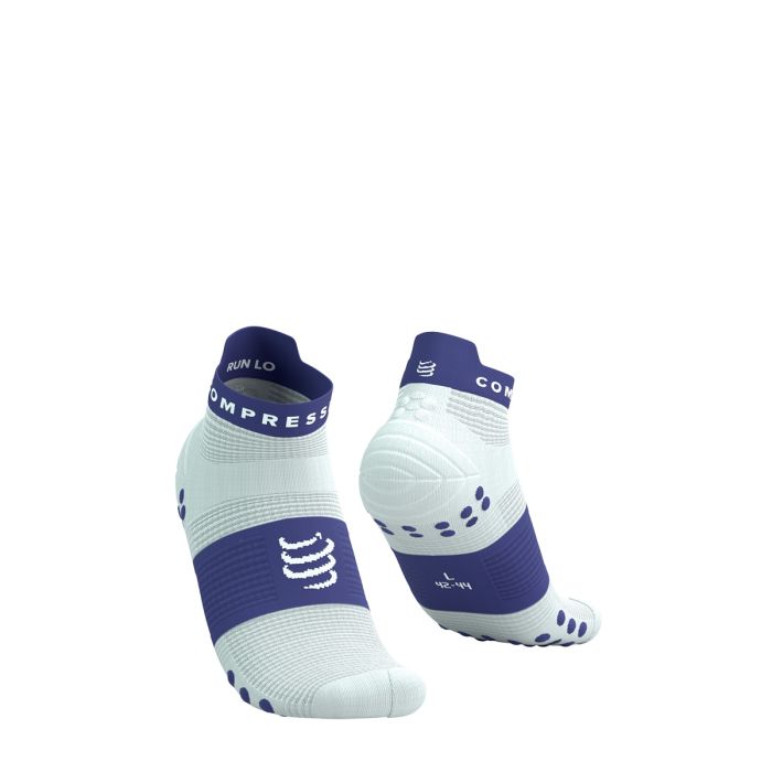 Compressport V4.0 RUN Low madalad jooksusokid - Star White/Orient Blue - T1 (35-38)