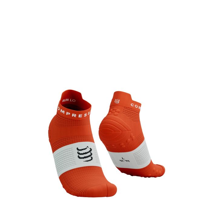 Compressport V4.0 RUN Low madalad jooksusokid - Tigerlily/White - T1 (35-38)