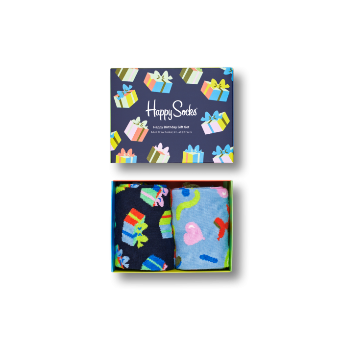 Happy Socks Happy Birthday kinkekarp – 2 paari