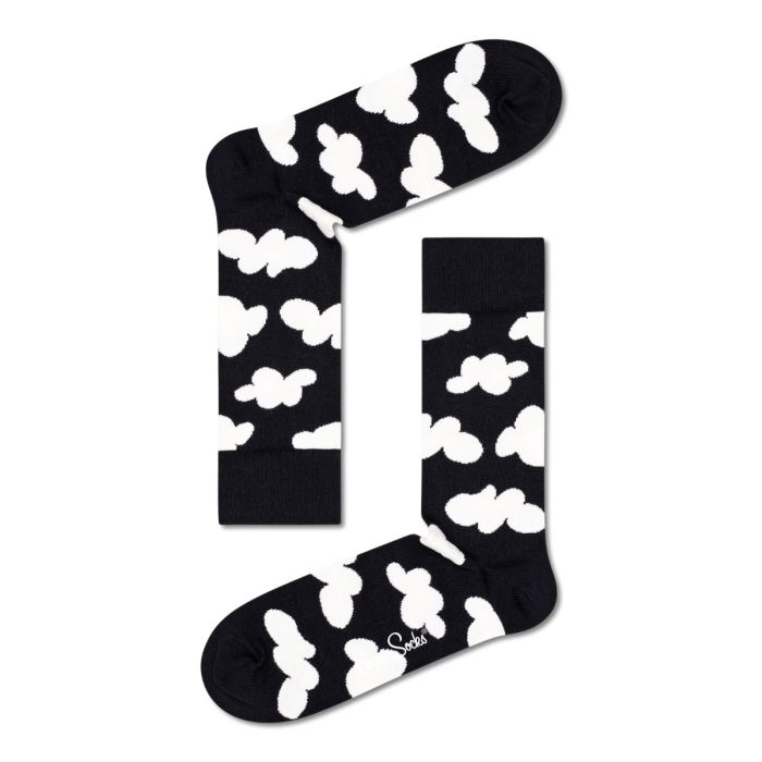 Happy Socks Black And White kinkekarp – 4 paari