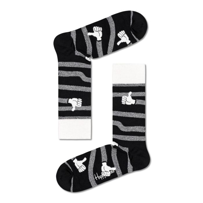 Happy Socks Black And White kinkekarp – 4 paari