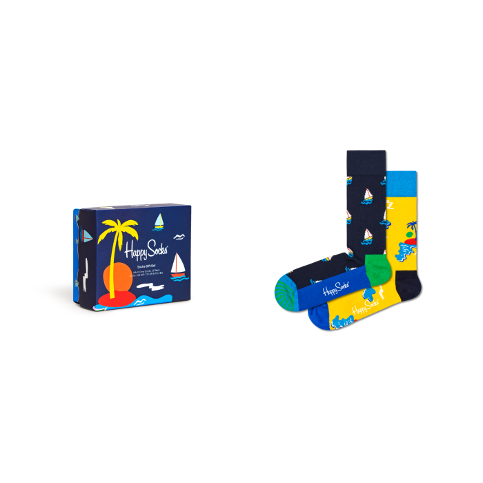 Happy Socks Sail Away kinkekarp – 2 paari