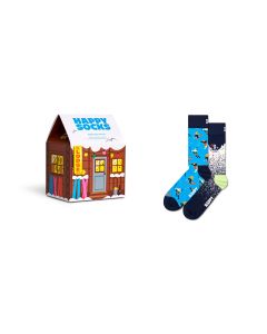 Happy Socks Skiing Chalet kinkekomplekt – 2 paari