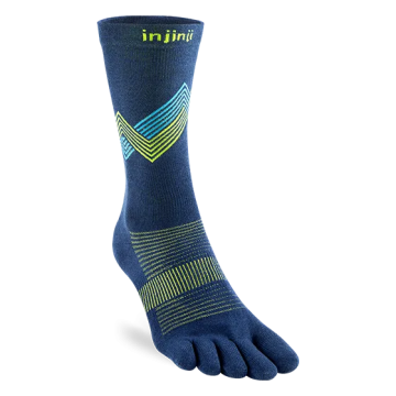 Injinji RUN õhukesed kõrged varvassokid coolmax GLOW