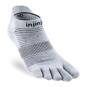 Injinji RUN keskmise paksusega madalad varvassokid, hallid